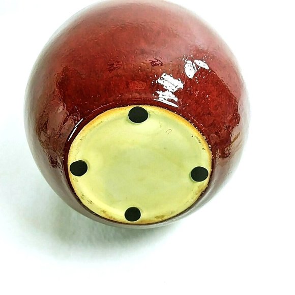 Vase Drip Glaze Pottery Cloisonne' Granite Panels Wicker Ringed Felt Pad Feet - Picture 2 of 8